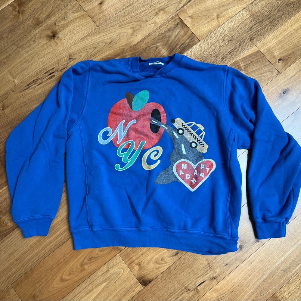Madhappy Blue NYC Graphic Sweatshirt